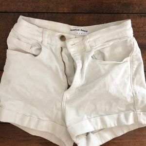 white american apparel shorts